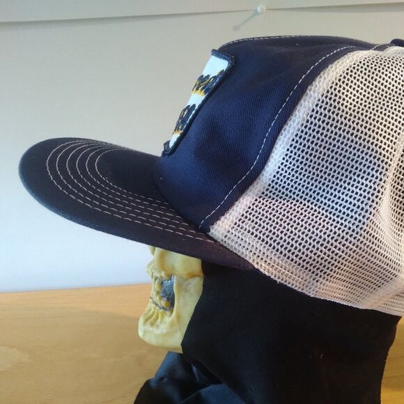 Vintage K Brand Merced FFA Future Farmers Patch Snap Back Trucker Hat - Picture 3 of 9